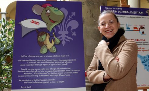 Festival dei Bambini-Nuovi Mondi, nel chiostro dell’ex Magistero le famiglie hanno assaggiato alcuni piatti che compongono il menù delle mense scolastiche comunali