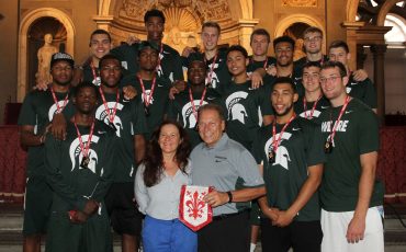 Basket, la Michigan State University a Palazzo Vecchio
