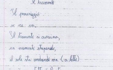 Il coro di bambini per il «Tramonto» di Nadia