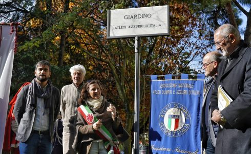 Un giardino di Firenze intitolato agli ‘Atleti azzurri d’Italia’