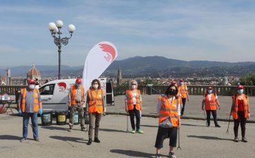 Riprende l’attività degli Angeli del Bello, stamani prima uscita al Piazzale