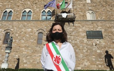 Strage Capaci: lenzuolo bianco da Palazzo Vecchio