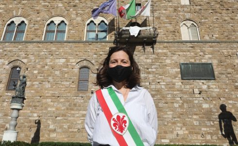 Strage Capaci: lenzuolo bianco da Palazzo Vecchio